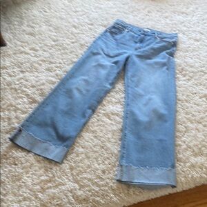 Women's Loft Cuffed Blue Jeans NWOT